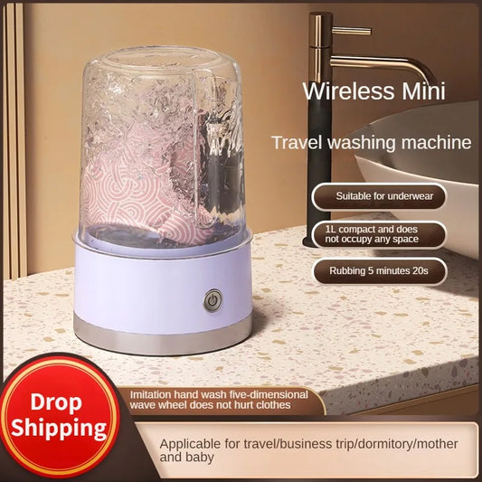 Wireless Charging Portable Washing Machine
Mini Washer for Home and Dormitory
Portable Laundry Cup