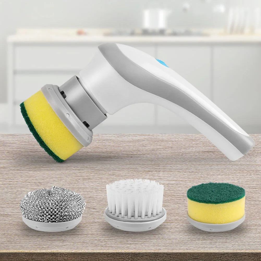 Wireless Electric Brush Cleaner with 3 Replaceable Heads