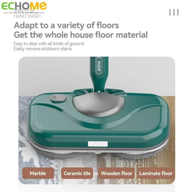 Wireless Electric Floor Mop Spray Mop Electric Floor Cleaner
Hand Free Rechargeable Household Helper Cordless Floor Cleaning Mop