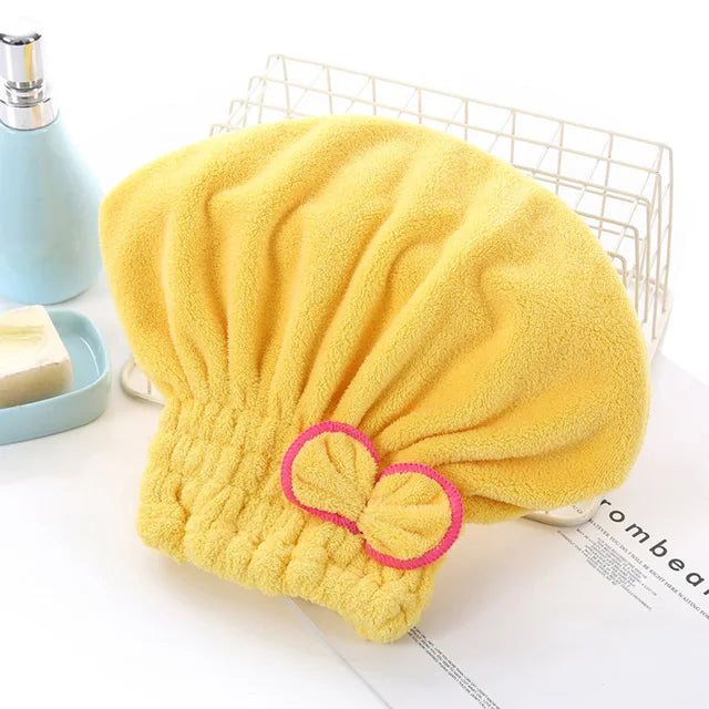 Hair Drying Hat Towel Cap Super Absorption Turban