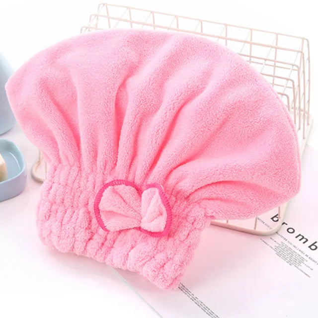 Hair Drying Hat Towel Cap Super Absorption Turban
