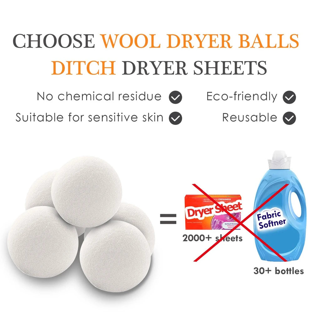 Wool Dryer Balls 3/4/5cm Laundry Ball