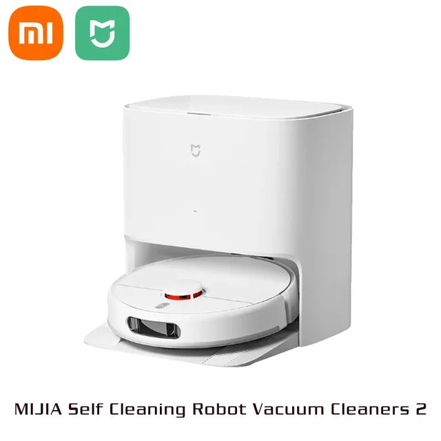XIAOMI MIJIA Self Cleaning Robot Vacuum Cleaners Mop 2 C101 5200mAh Smart Home Sweeping Rotary Scrubbing 5000PA Cyclone Suction. 

XIAOMI MIJIA Self Cleaning Robot Vacuum Cleaner Mop 2 C101