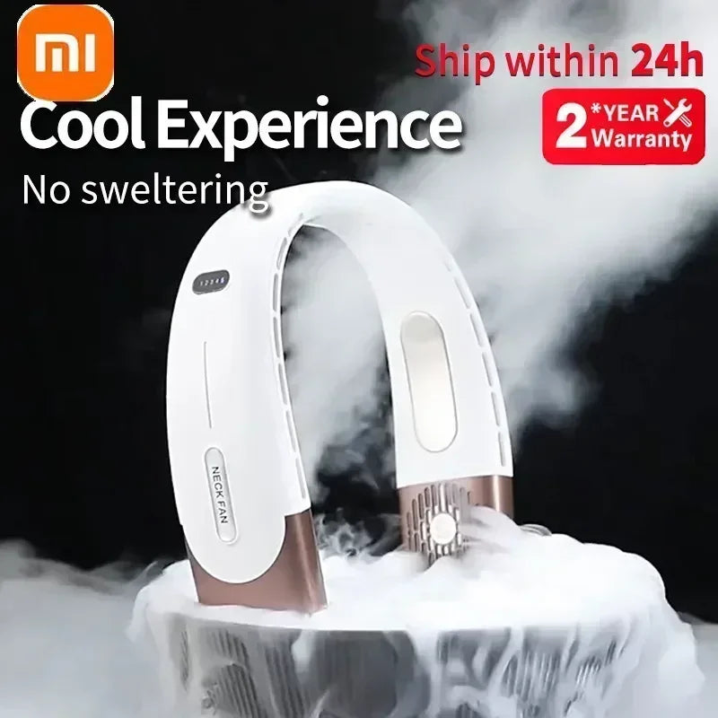 Xiaomi 6000mAh Hanging Neck Fan Portable Air Conditioner Type-C USB Rechargeable Air Cooler 5 Speed Electric Fan For Sports

Product name: Xiaomi 6000mAh Hanging Neck Fan
