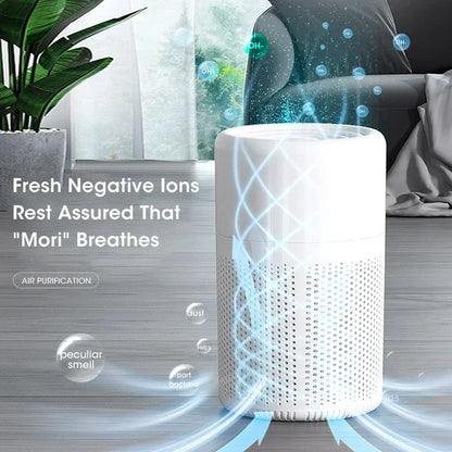 Xiaomi Compact Desktop Air Purifier HEPA Filter Type-C Cable Low Noise Air Cleaner Smoke Odor Remover