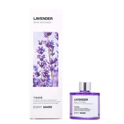 50ML Reed Diffuser Bottle with Essential Oil Lavender Rose Jasmine Diffuser Sets