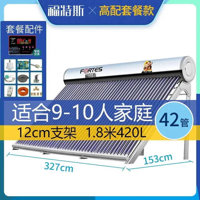 ZK Solar Water Heater
Household Automatic Integrated Stainless Steel Water Heating Device
Heat Collector Tube