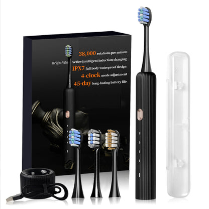 Zfyoung Electric Toothbrush for Adults Rechargeable Sonic Toothbrush with 4 Modes IPX7 Waterproof with 3 Brush Heads.