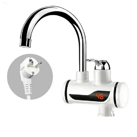 Kitchen Faucet Water Heater 220V EU Plug Electric Water Heater 3000W Digital Display For Country House.