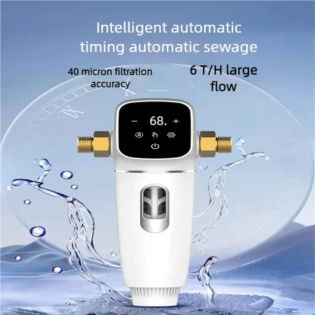 Smart Display Water Filter System
Automatic Flushing Backwash Prefilter 
Spin Down Sediment Water Filter 
Whole House Purifier System