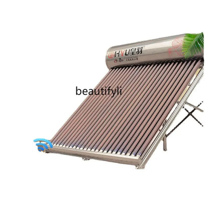 Stainless Steel Solar Water Heater Electric Heating Integrated Automatic Water Feeding Photoelectric Dual-Use